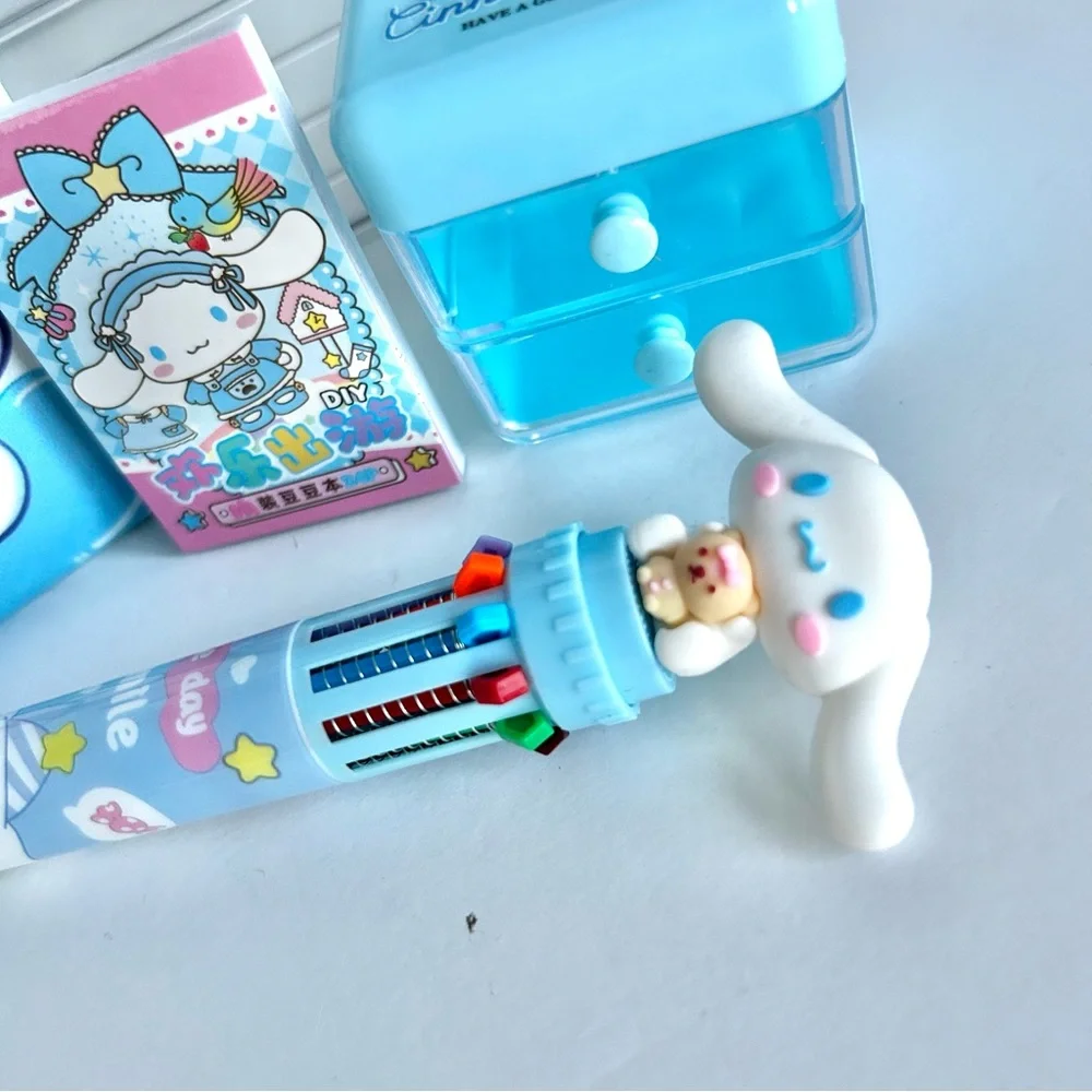 🩵(CIN308) Cinnamoroll Adorable 8-Piece Pencil Case Bundle! - Picture 8 of 10